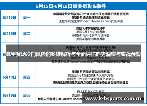 意甲赛场冷门风险的多维解析与全面评估趋势洞察与实战预警